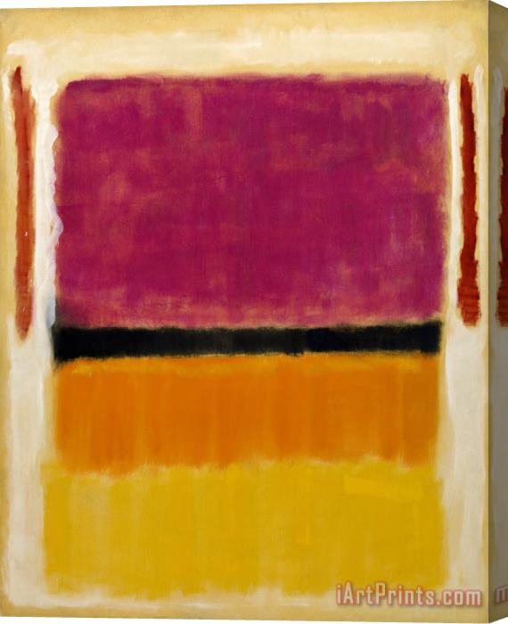Mark Rothko Untitled (violet, Black, Orange, Yellow on White And Red) Stretched Canvas Painting / Canvas Art