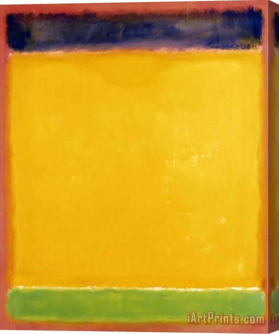 Mark Rothko Untitled Blue Yellow Green on Red 1954 Stretched Canvas Painting / Canvas Art