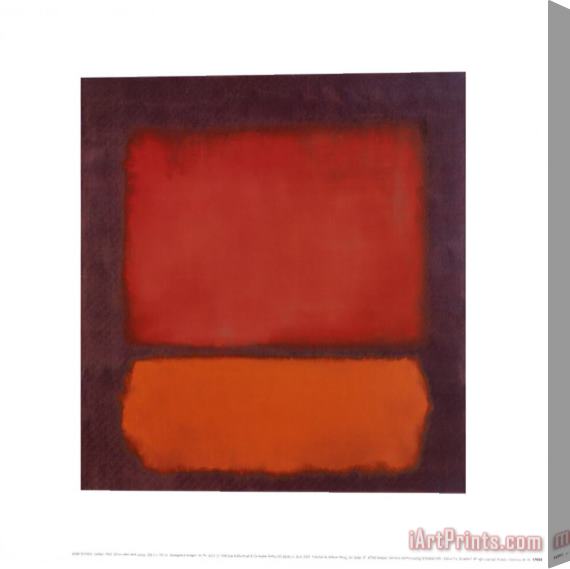 Mark Rothko Untitled Stretched Canvas Painting / Canvas Art