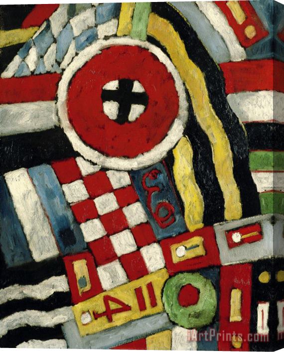 Marsden Hartley Berlin Abstraction Stretched Canvas Painting / Canvas Art