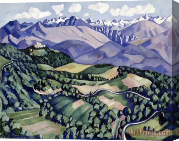 Marsden Hartley Purple Mountains, Vence Stretched Canvas Print / Canvas Art