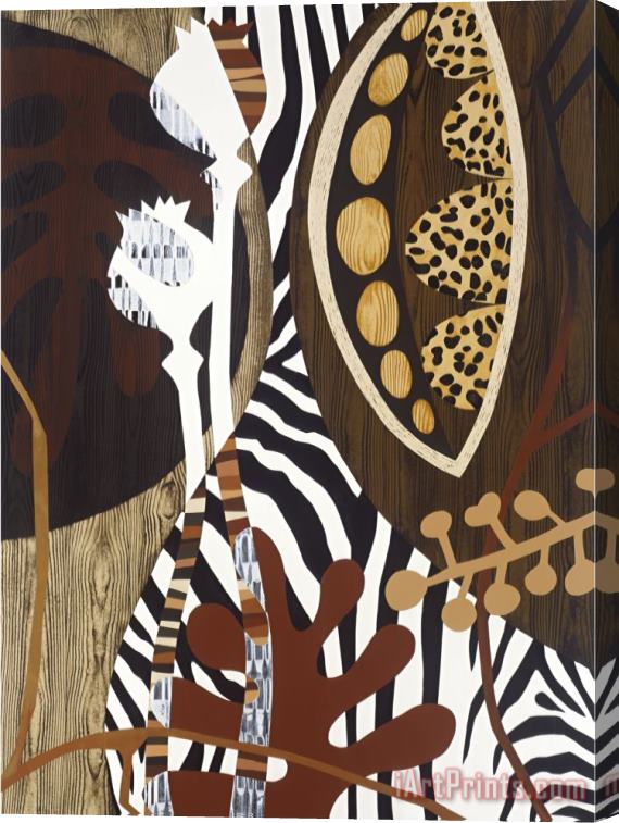 Mary Calkins Safari 1 Stretched Canvas Painting / Canvas Art