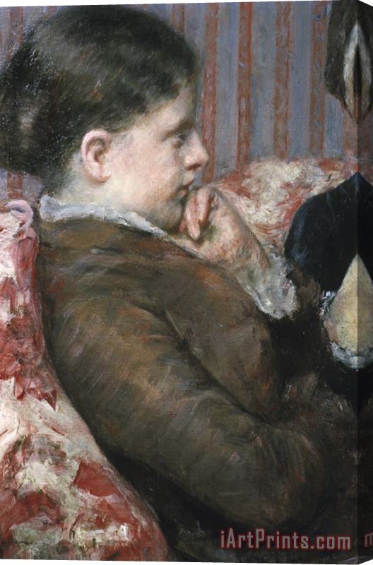 Mary Cassatt Detail Showing Profile of Woman From a Cup of Tea Stretched Canvas Print / Canvas Art