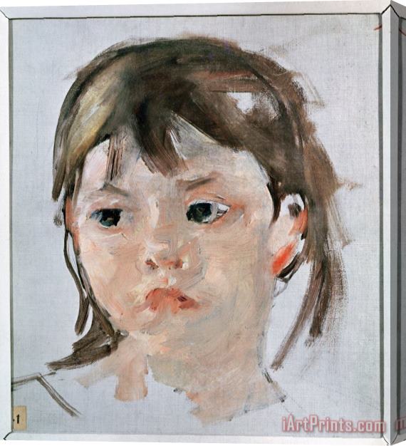 Mary Cassatt Head of a Young Girl (oil on Canvas) Stretched Canvas Print / Canvas Art