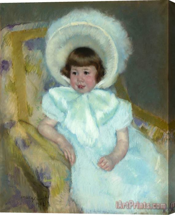 Mary Cassatt Portrait of Mademoiselle Louise Aurore Villeboeuf Stretched Canvas Print / Canvas Art