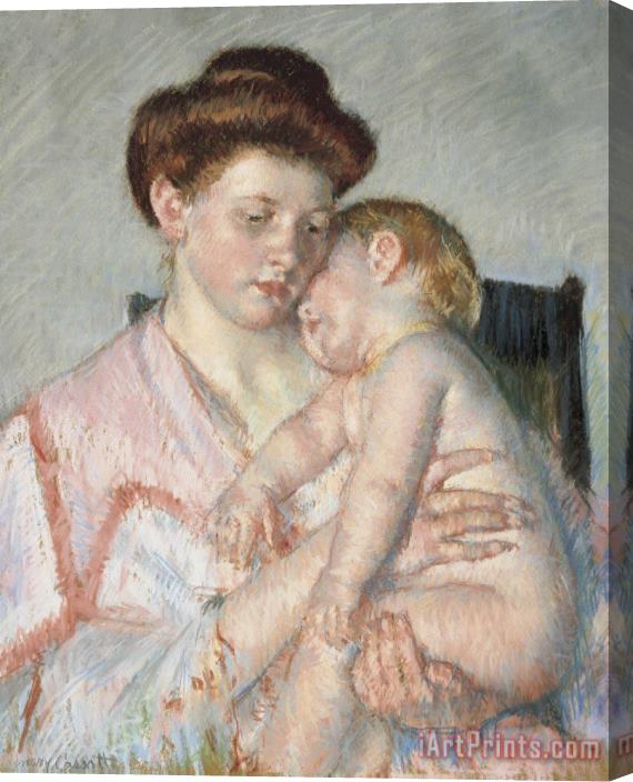 Mary Cassatt Sleepy Baby Stretched Canvas Painting / Canvas Art