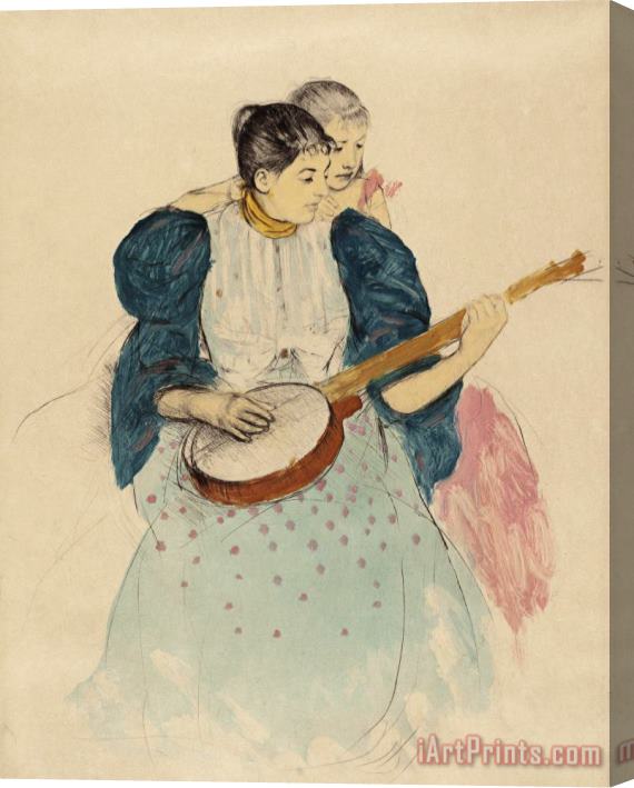 Mary Cassatt The Banjo Lesson Stretched Canvas Print / Canvas Art