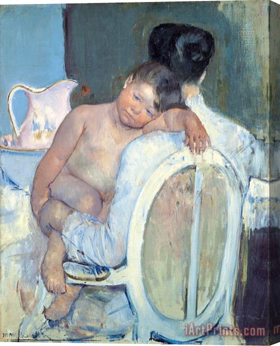 Mary Cassatt Woman Sitting with a Child in Her Arms Stretched Canvas Print / Canvas Art