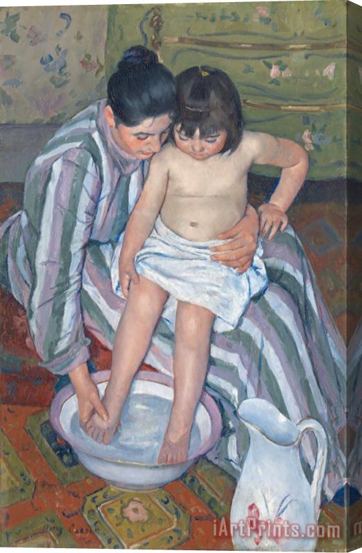 Mary Stevenson Cassatt Child's Bath 1893 Stretched Canvas Painting / Canvas Art