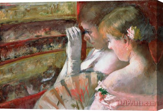 Mary Stevenson Cassatt In The Box Stretched Canvas Painting / Canvas Art