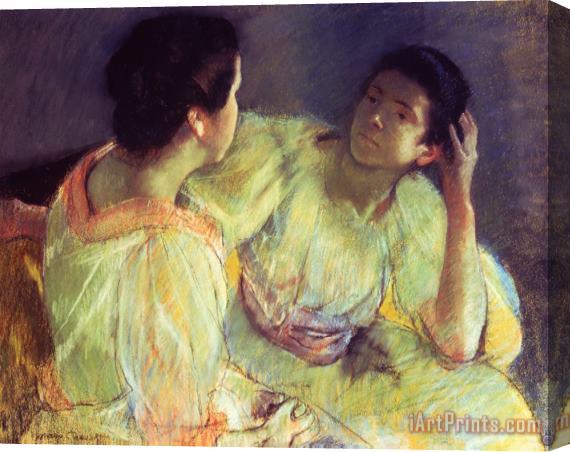 Mary Stevenson Cassatt The Conversation Stretched Canvas Print / Canvas Art