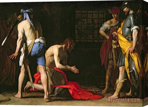 Massimo Stanzione The Beheading of John the Baptist Stretched Canvas Painting / Canvas Art