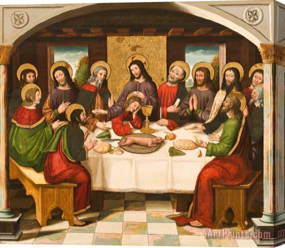 Master of Portillo The Last Supper Stretched Canvas Painting / Canvas Art