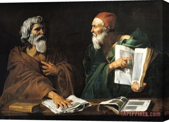 Master of the Judgment of Solomon The Philosophers Stretched Canvas Painting / Canvas Art