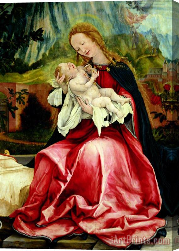 Matthias Grunewald The Virgin And Child, From The Isenheim Altarpiece Stretched Canvas Painting / Canvas Art