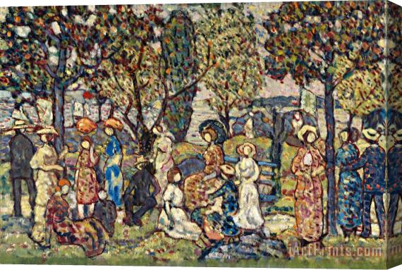 Maurice Brazil Prendergast Autumn Festival Stretched Canvas Painting / Canvas Art