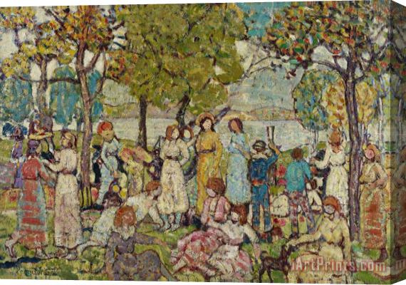 Maurice Brazil Prendergast Holidays Stretched Canvas Painting / Canvas Art