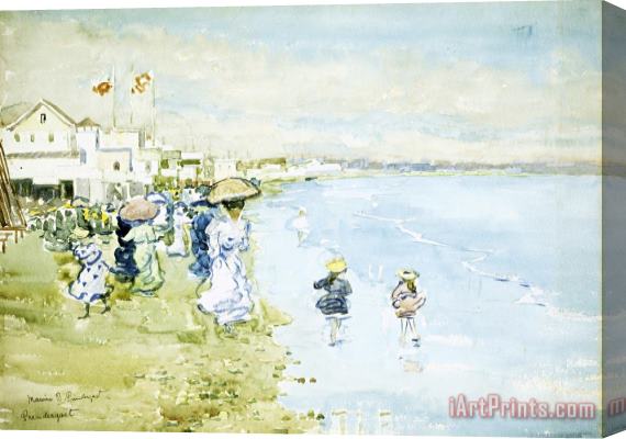 Maurice Brazil Prendergast Revere Beach, Boston Stretched Canvas Print / Canvas Art