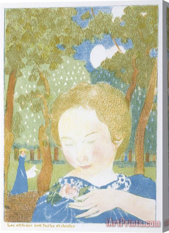 Maurice Denis Attitudes Are Simple And Chaste Stretched Canvas Print / Canvas Art