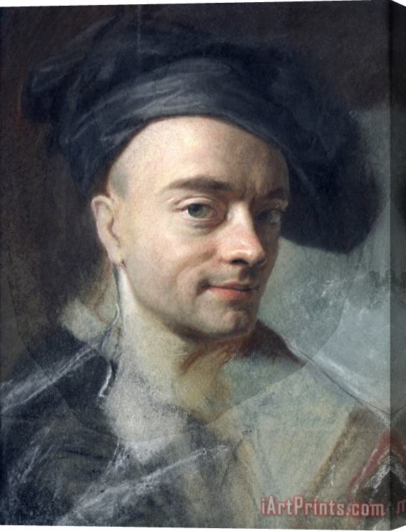 Maurice-Quentin de La Tour Self Portrait Stretched Canvas Print / Canvas Art
