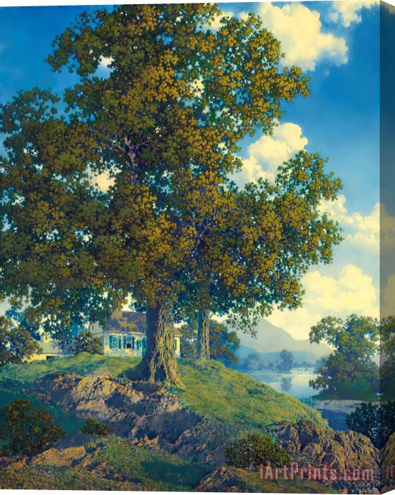 Maxfield Parrish Peaceful Valley (homestead) Stretched Canvas Painting / Canvas Art