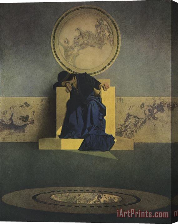Maxfield Parrish The Young King of The Black Isles Illustration Stretched Canvas Print / Canvas Art