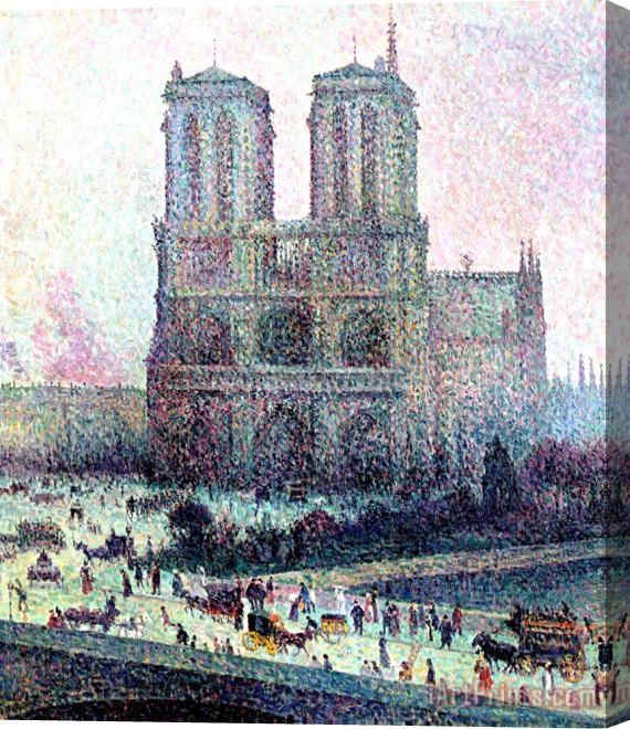 Maximilien Luce Notre-Dame Paris Stretched Canvas Painting / Canvas Art