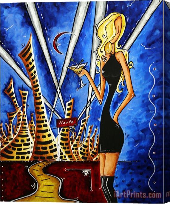 Megan Aroon Duncanson A Toast to The Little Black Dress Stretched Canvas Print / Canvas Art