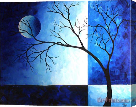 Megan Aroon Duncanson Blue Depth Stretched Canvas Painting / Canvas Art