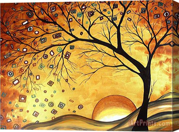 Megan Aroon Duncanson Dreaming in Gold Stretched Canvas Painting / Canvas Art