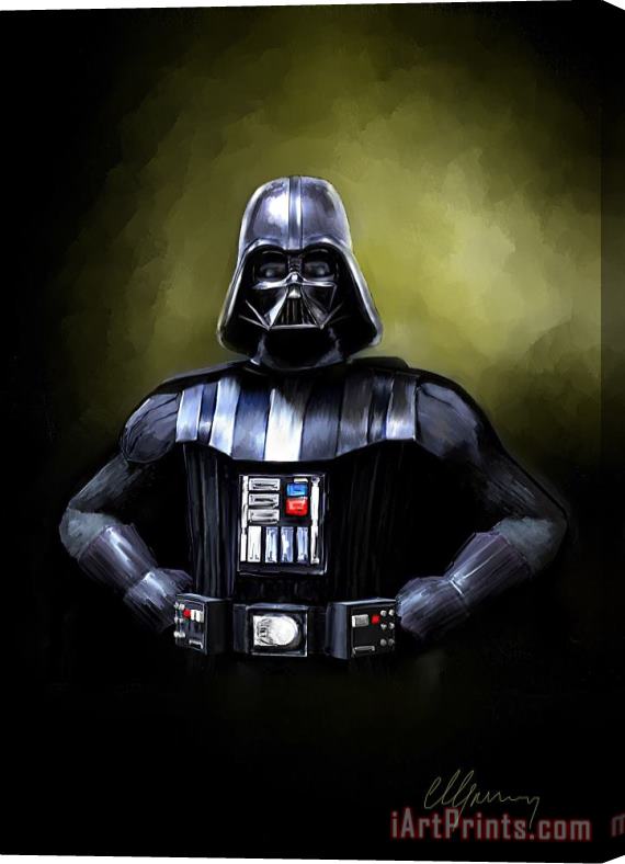 Michael Greenaway Darth Vader Star Wars Stretched Canvas Print / Canvas Art