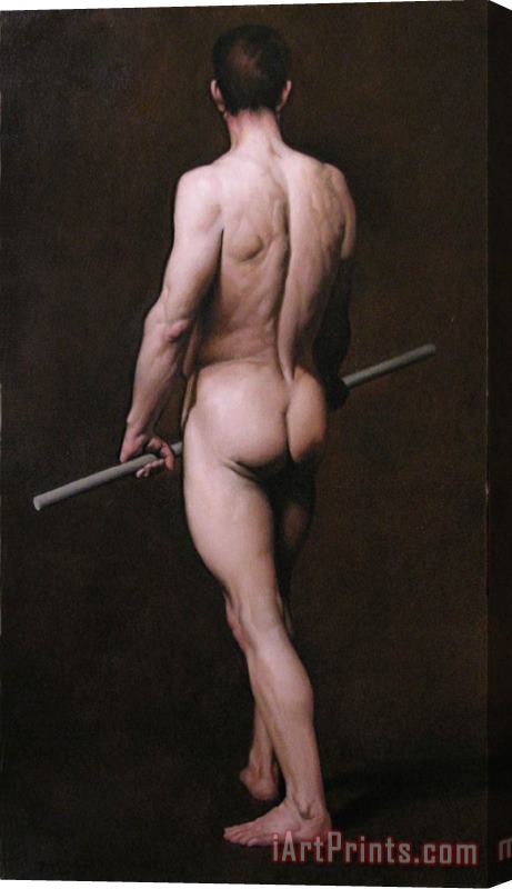 Michael John Angel Male Nude Stretched Canvas Painting / Canvas Art