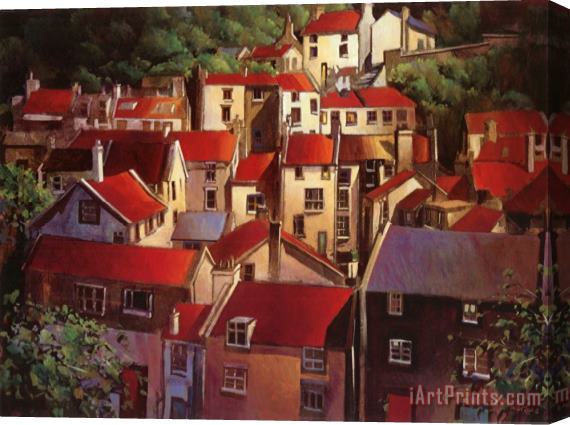 Michael O'toole Rooftops II Stretched Canvas Print / Canvas Art