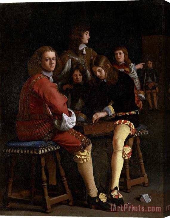 Michael Sweerts The Draughts Players Stretched Canvas Painting / Canvas Art