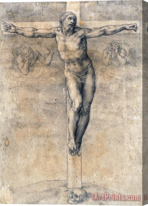 Michelangelo Buonarroti Christ on The Cross Around 1541 Stretched Canvas Print / Canvas Art