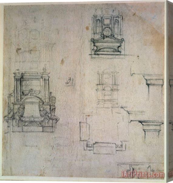 Michelangelo Buonarroti Inv 1859 6 25 545 R Stretched Canvas Print / Canvas Art