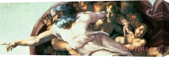 Michelangelo Buonarroti Sistine Chapel Ceiling Creation Of Adam Stretched Canvas Print / Canvas Art