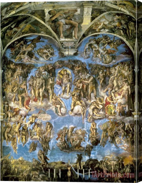 Michelangelo Buonarroti Sistine Chapel The Last Judgement Stretched Canvas Painting / Canvas Art