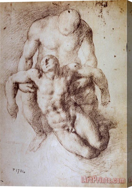 Michelangelo Buonarroti Study for a Deposition Stretched Canvas Print / Canvas Art