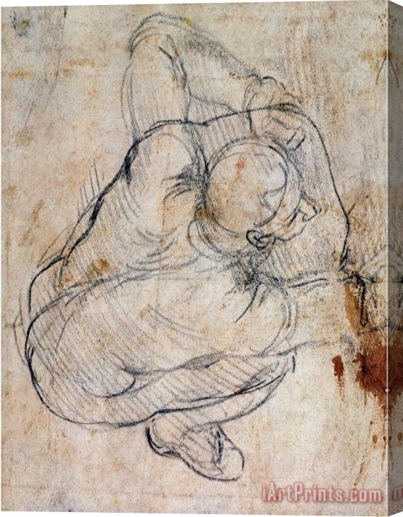 Michelangelo Buonarroti Study for The Last Judgement Stretched Canvas Print / Canvas Art