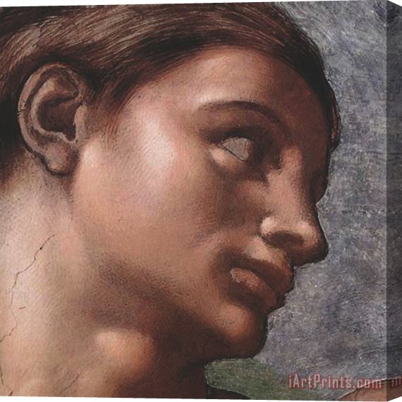 Michelangelo Buonarroti The Creation of Adam Adam Detail Stretched Canvas Print / Canvas Art