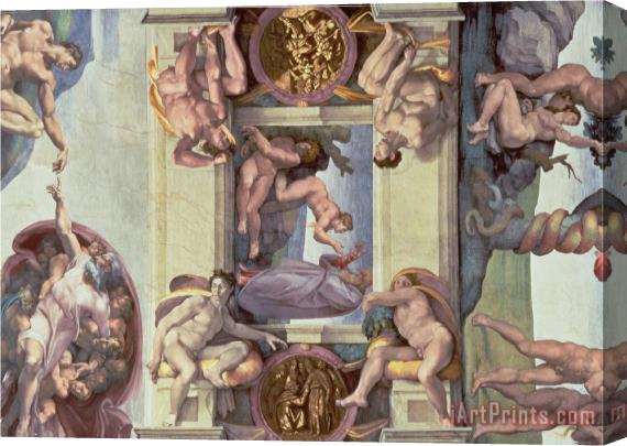 Michelangelo Buonarroti The Creation of Eve Stretched Canvas Print / Canvas Art