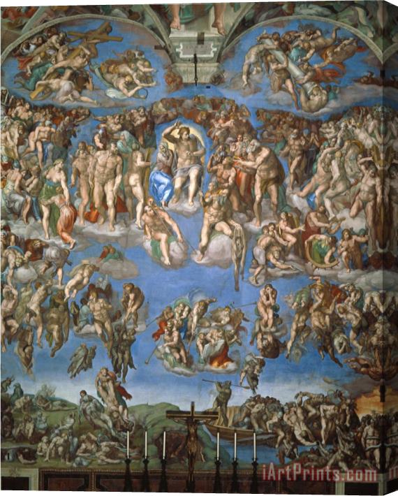 Michelangelo Buonarroti The Last Judgement 1534 41 Stretched Canvas Painting / Canvas Art