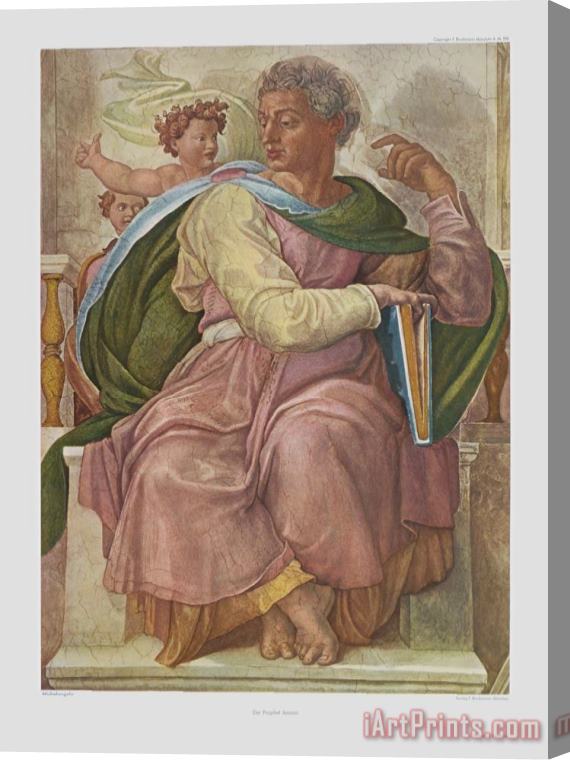 Michelangelo Buonarroti The Prophet Jesaias Stretched Canvas Painting / Canvas Art