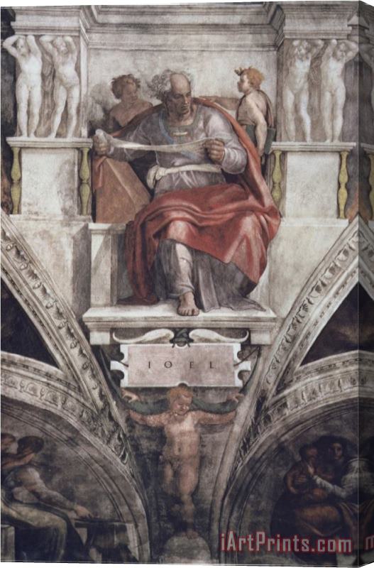 Michelangelo Buonarroti The Prophet Joel Stretched Canvas Print / Canvas Art