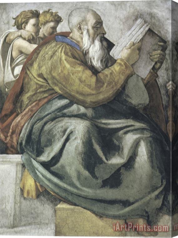 Michelangelo Buonarroti The Prophet Zachariah Stretched Canvas Painting / Canvas Art