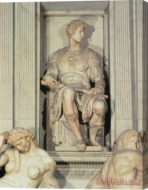 Michelangelo Buonarroti Tomb of Giuliano De Medici Stretched Canvas Print / Canvas Art