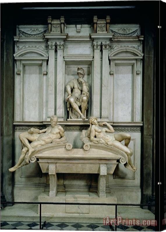 Michelangelo Buonarroti Tomb of Lorenzo De Medici Stretched Canvas Painting / Canvas Art
