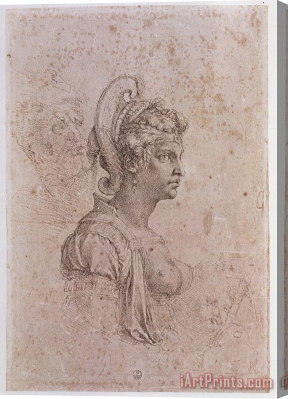 Michelangelo Buonarroti Zenobia Queen of Palmyra Syria Stretched Canvas Print / Canvas Art