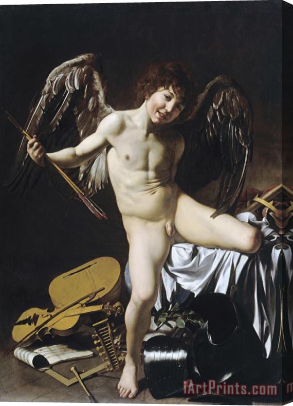 Michelangelo Merisi da Caravaggio Cupid As Victor Stretched Canvas Print / Canvas Art